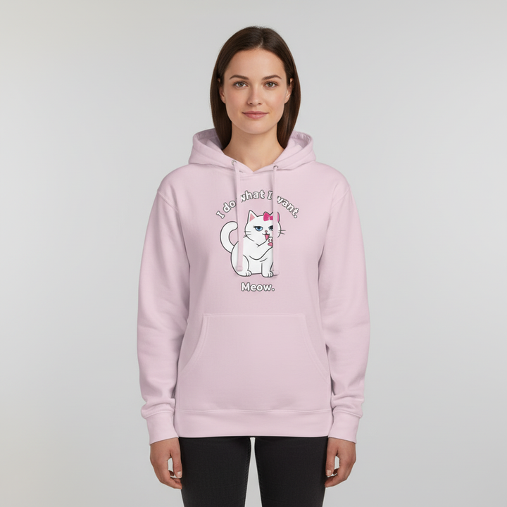 I Do What I Want. Meow. — Bella Premium Midweight Hoodie