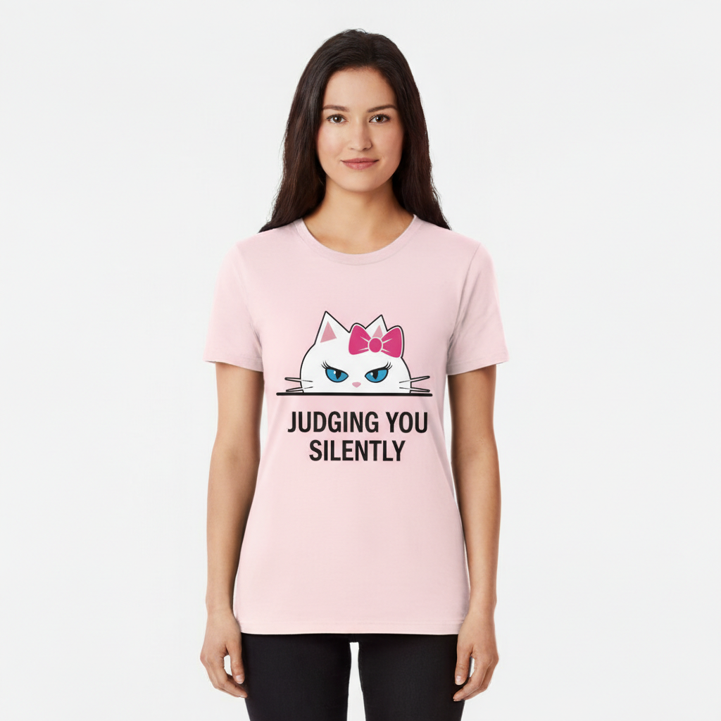 Judging You Silently — Bella Premium T-Shirt
