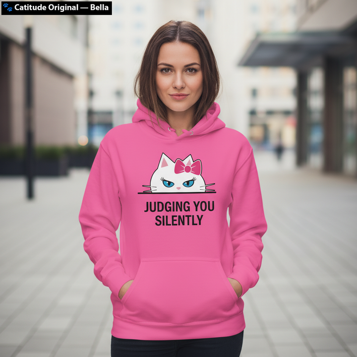 Judging You Silently — Bella Premium Midweight Hoodie