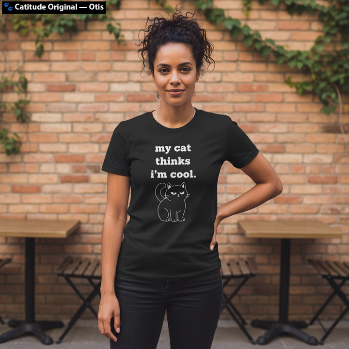 My Cat Thinks I'm Cool — Otis Premium T-Shirt