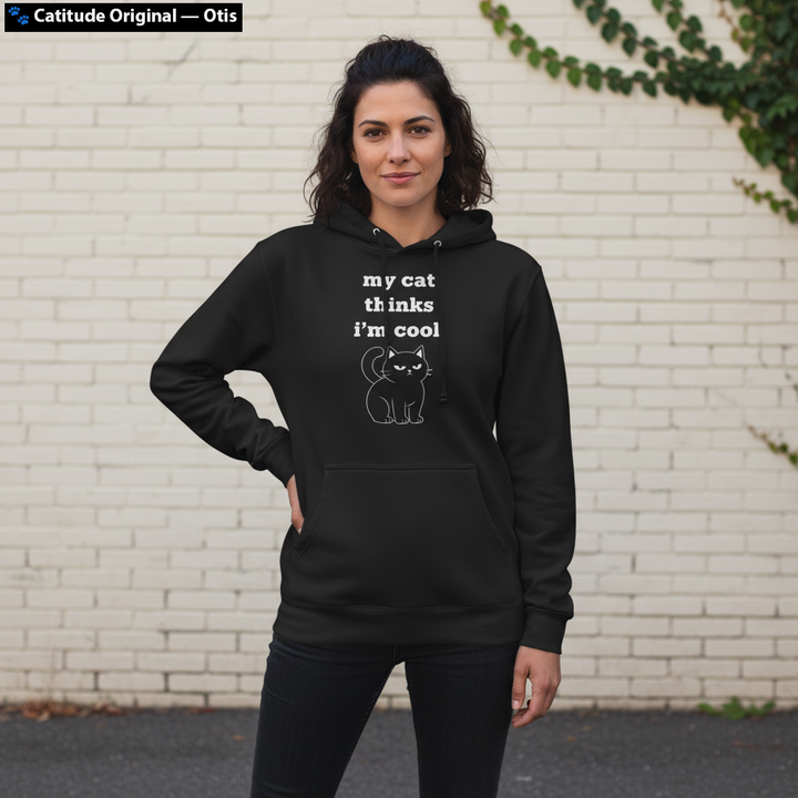My Cat Thinks I'm Cool — Otis Premium Midweight Hoodie