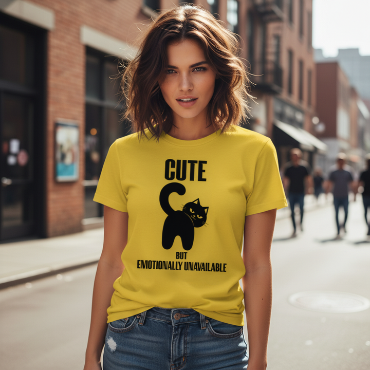Cute but Emotionally Unavailable — Premium T-Shirt