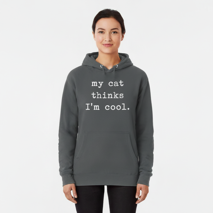 My Cat Thinks I’m Cool — Premium Midweight Hoodie