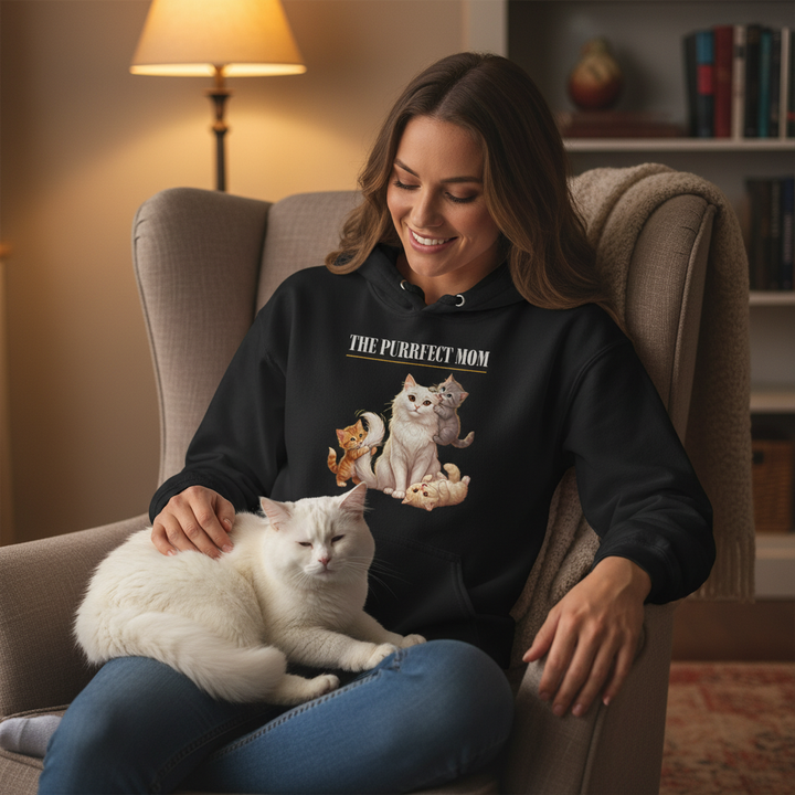 The Purrfect Mom — Premium Midweight Hoodie